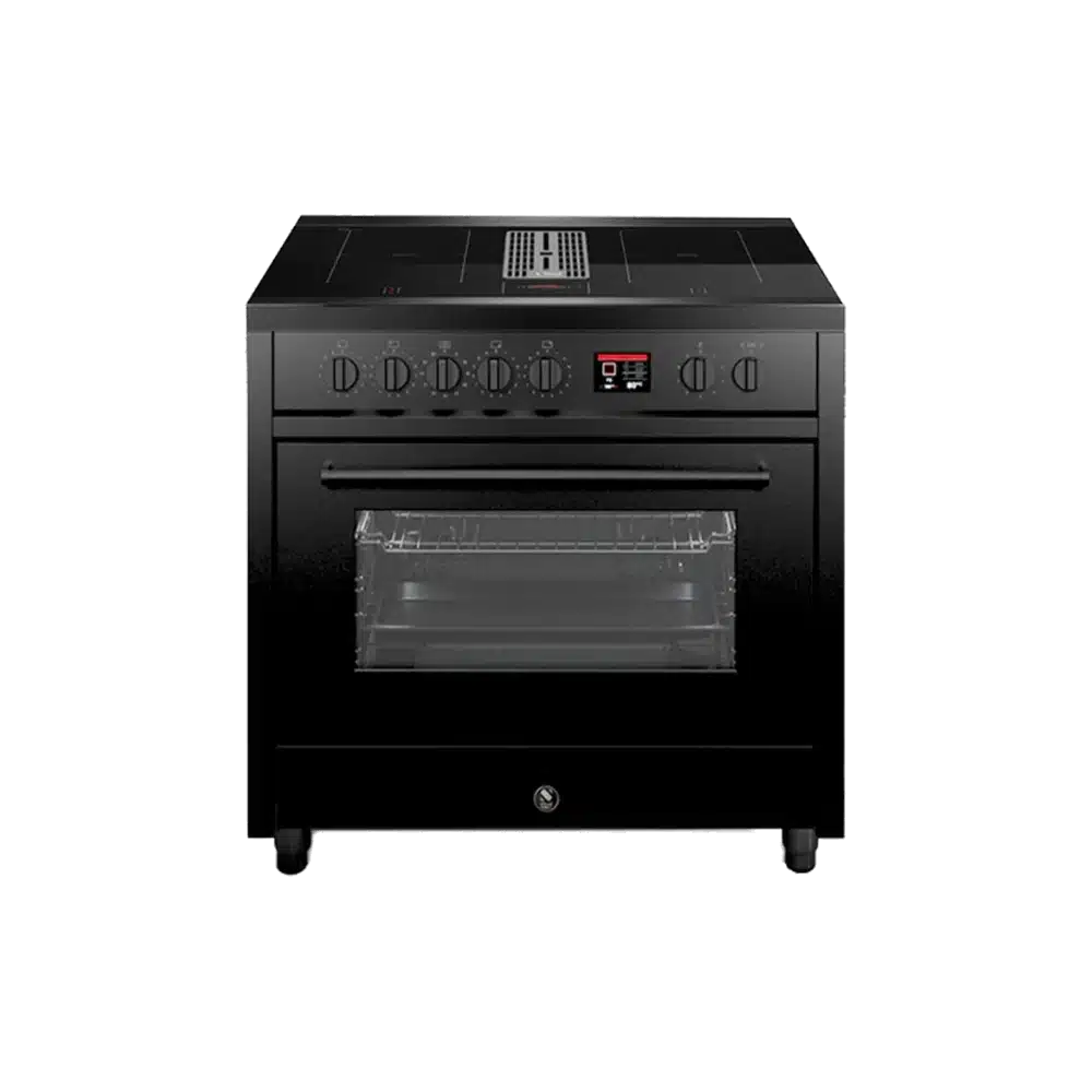 Steel Enfasi Mistral 90cm Inductiefornuis 1 Oven Mat Zwart