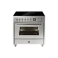 Steel Enfasi inductiefornuis 90cm 1 oven 5 zones