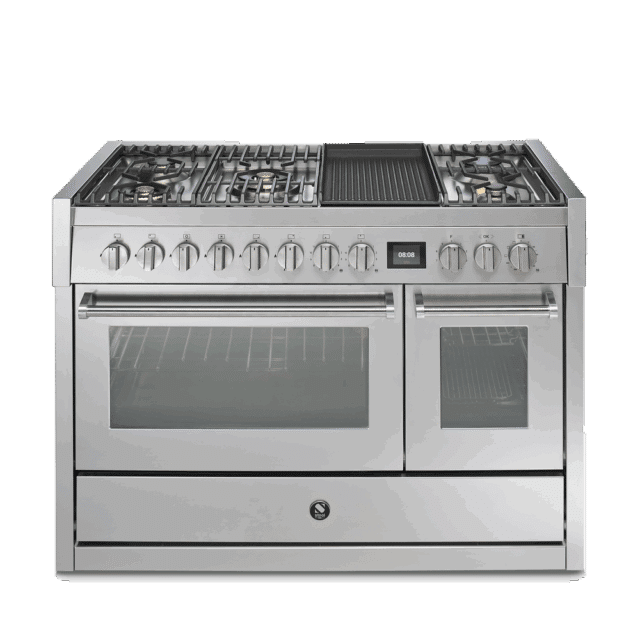 Steel Genesi Gasfornuis 120cm 2 Ovens