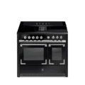 Steel Oxford 100 cm inductiefornuis 2 ovens met werkbladafzuiging