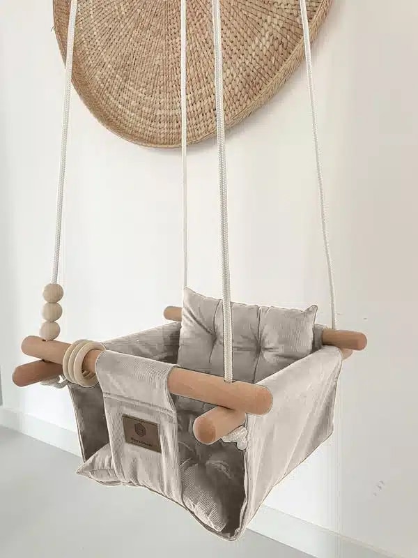 Schommel Romy Ribstof Beige