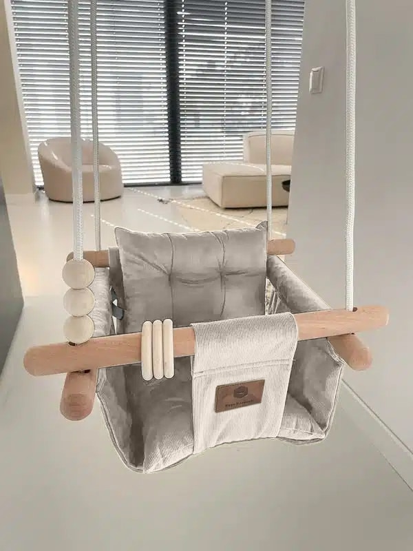 Schommel Romy Ribstof Beige