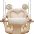 Babyschommel met berenoortjes | Beige