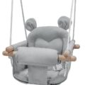 Babyschommel met berenoortjes | Grijs