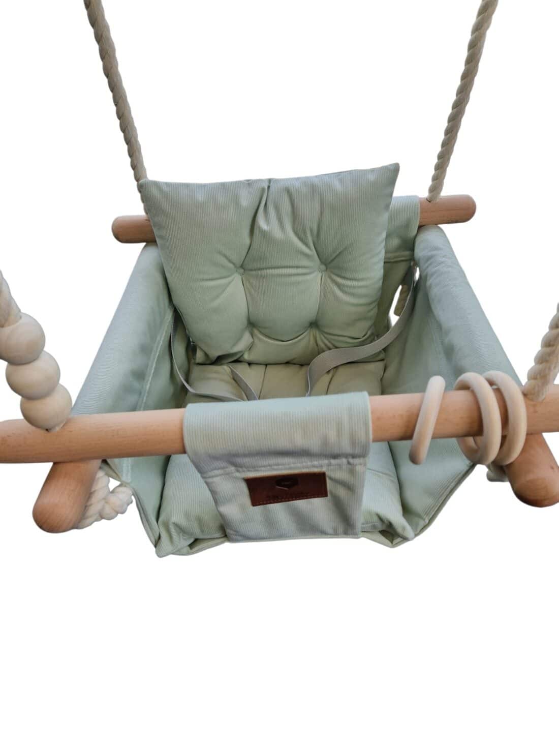 Babyschommel Ribstof Mintgroen