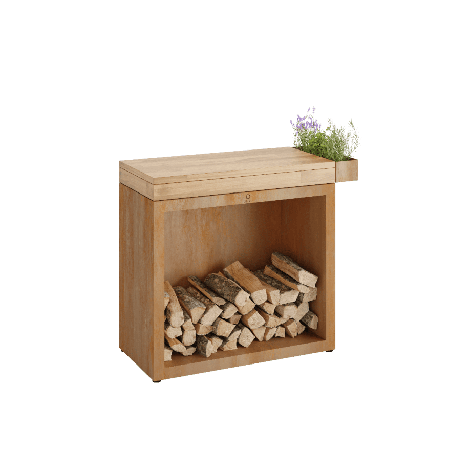 Ofyr Butcher Block Storage 90