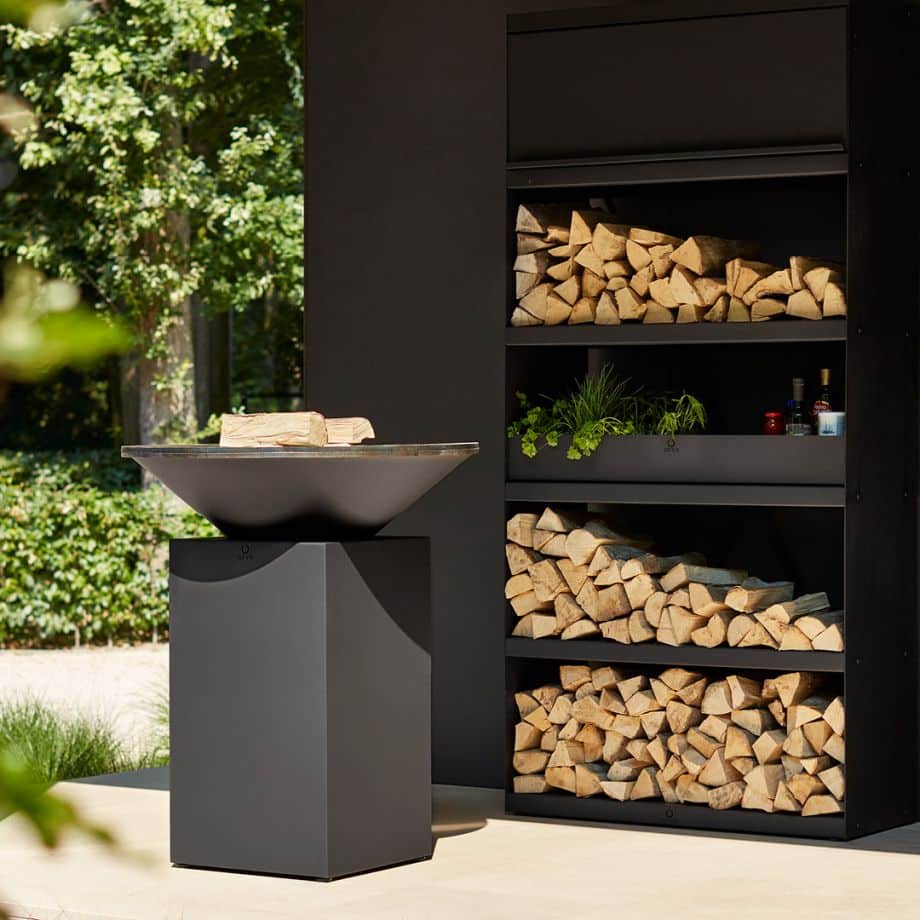 Ofyr Wood Storage Black 100