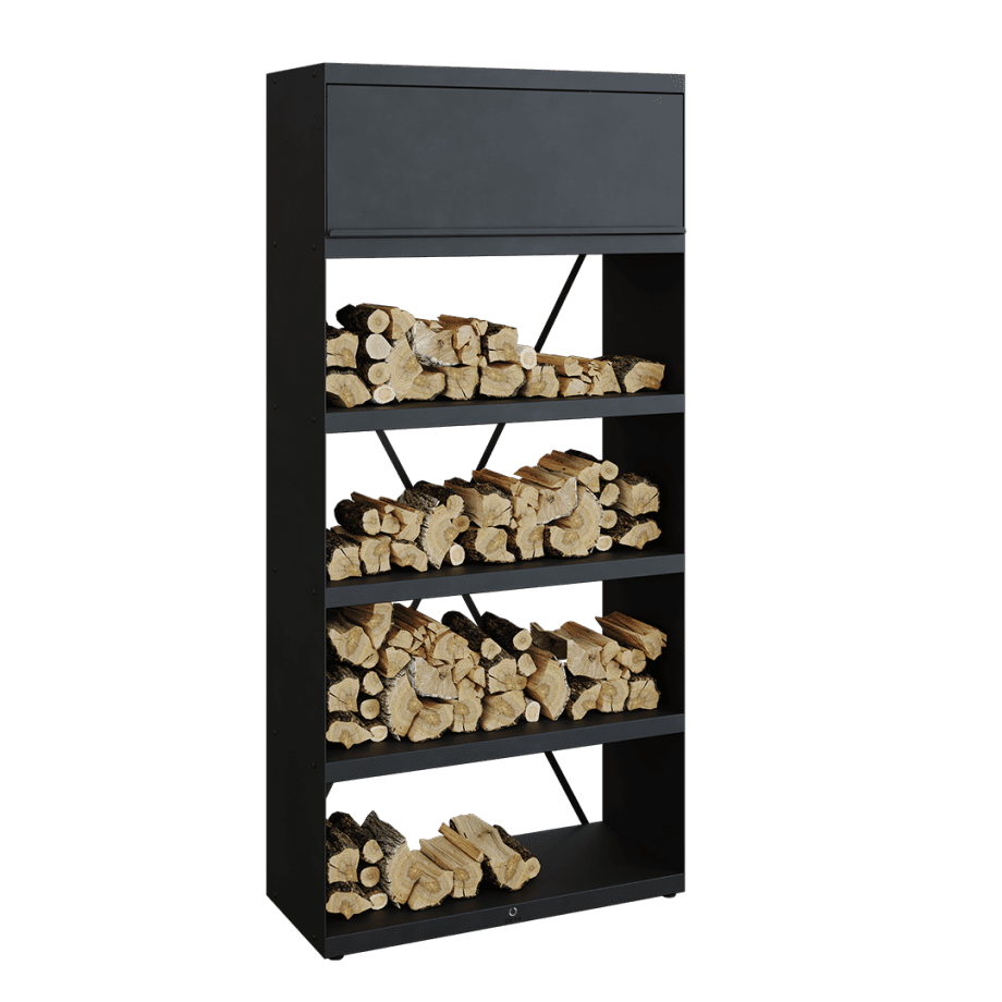 Ofyr Wood Storage Black 100