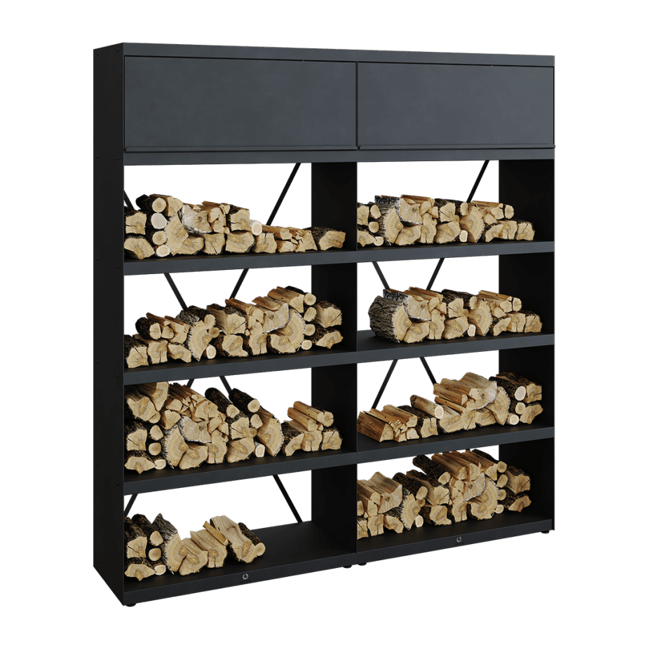 Ofyr Wood Storage Black 200