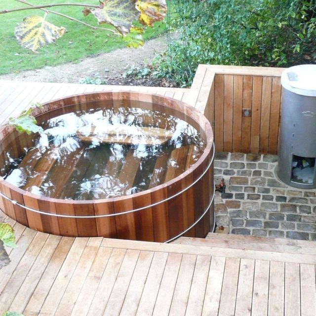 Storvatt Houten Hottub Red Cedar Met Zwembadverwarming