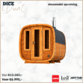 Leil® buitensauna Dice Dual
