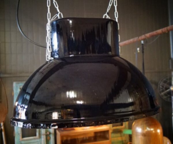 Lampa przemysłowa owalna półpolerowana w kolorze RAL