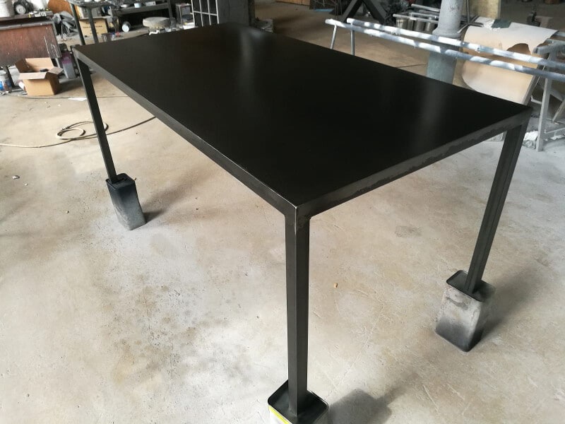 industrial table black