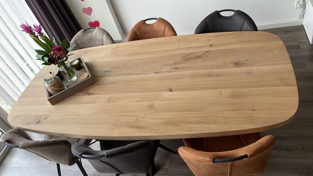 Torun Deens Ovale Eiken Tafel Incl Onderstel Naar Keuze