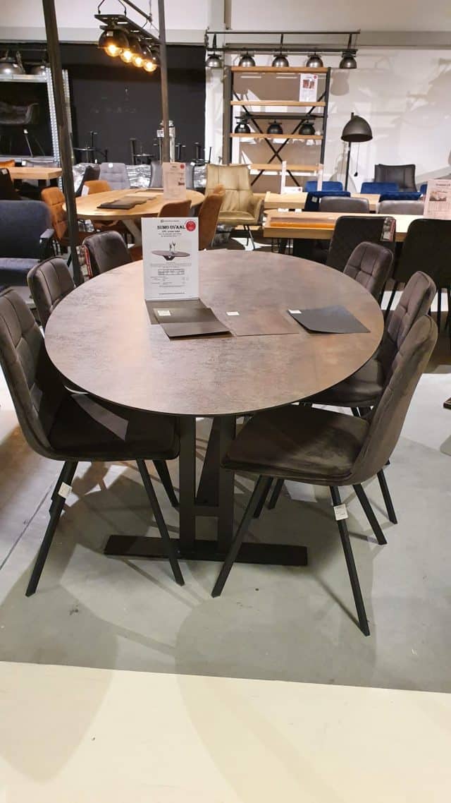 Ovale Hpl Eettafel Sumo