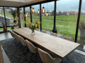 oak herringbone table
