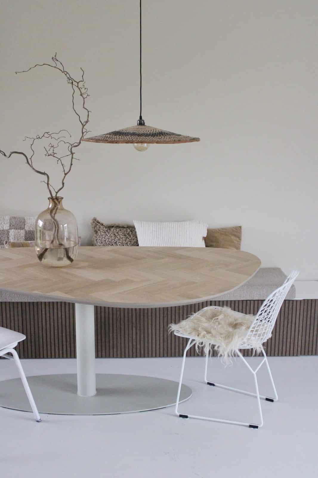 Pebble Herringbone Table Incl Frame Of Your Choice