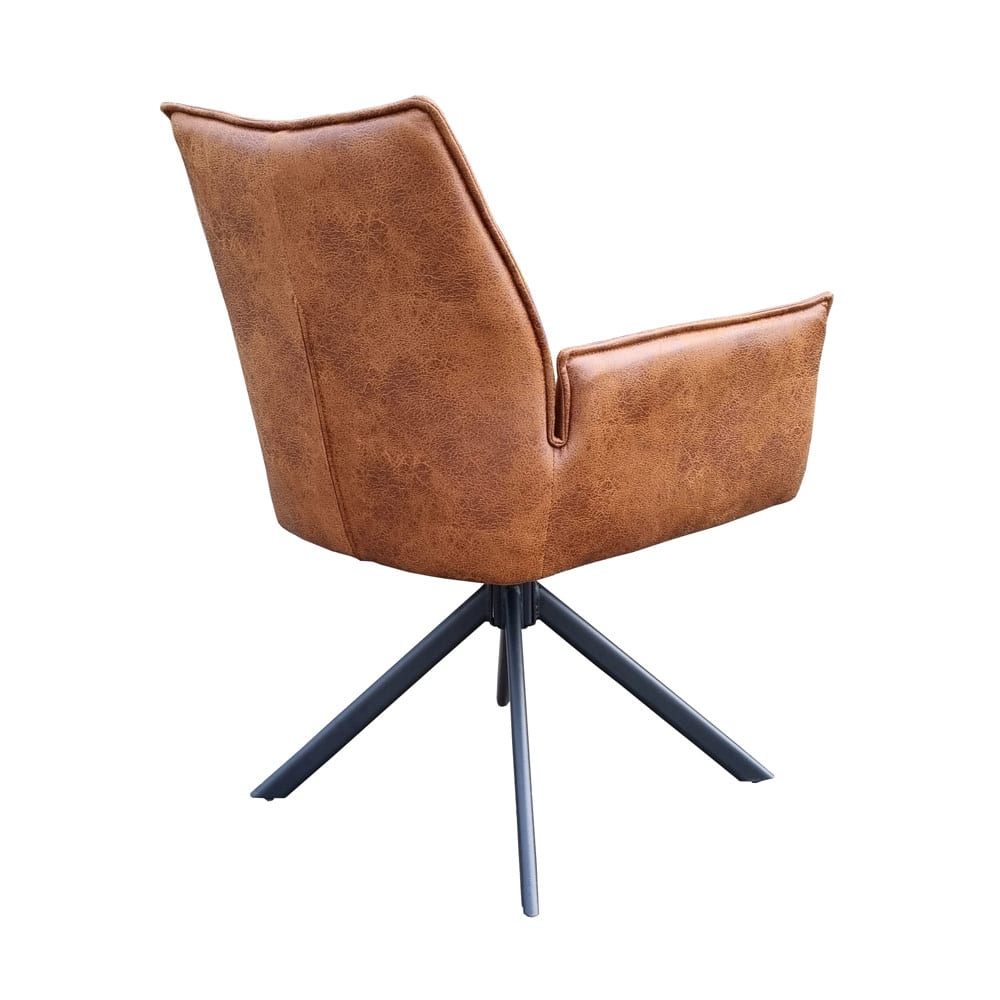 Trp Post Container Data Trp Post ID 50256 Lucas Swivel Chair Cognac Micro Leather Trp Post Container