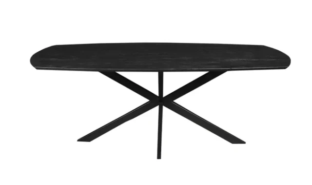 Stół do jadalni Duńska noga pająka 25 mm Top Tappered Black2