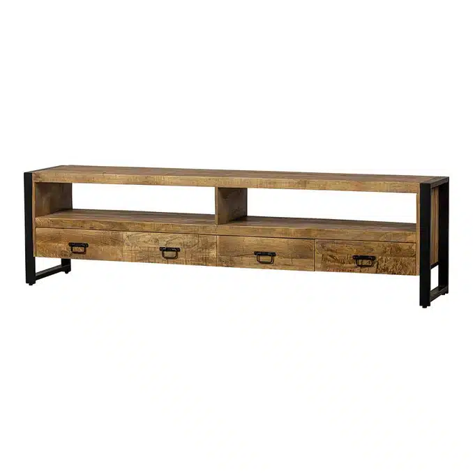 Mangohouten Tv Meubel 220x45x60cm 8211 Bestel Nu Voor Levering In Week 4