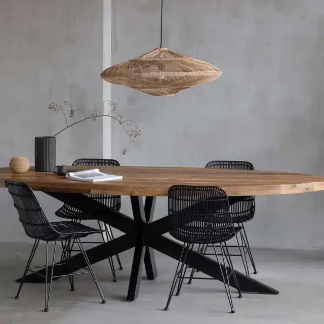 Mango Wood Dining Table Oval 160x90cm 6cm Top 8211 Now In Stock Within 7 Days Delivery