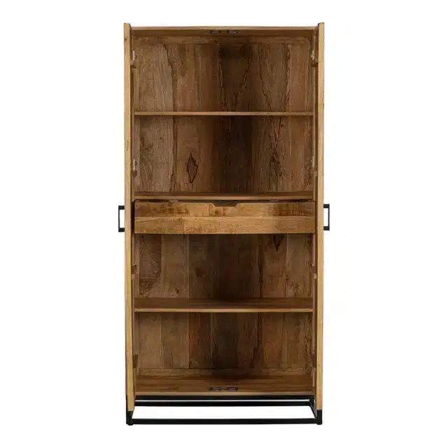 Mango Wood Wall Cabinet 100x45x200 Herringbone 8211 Order Now For Delivery In Week 26