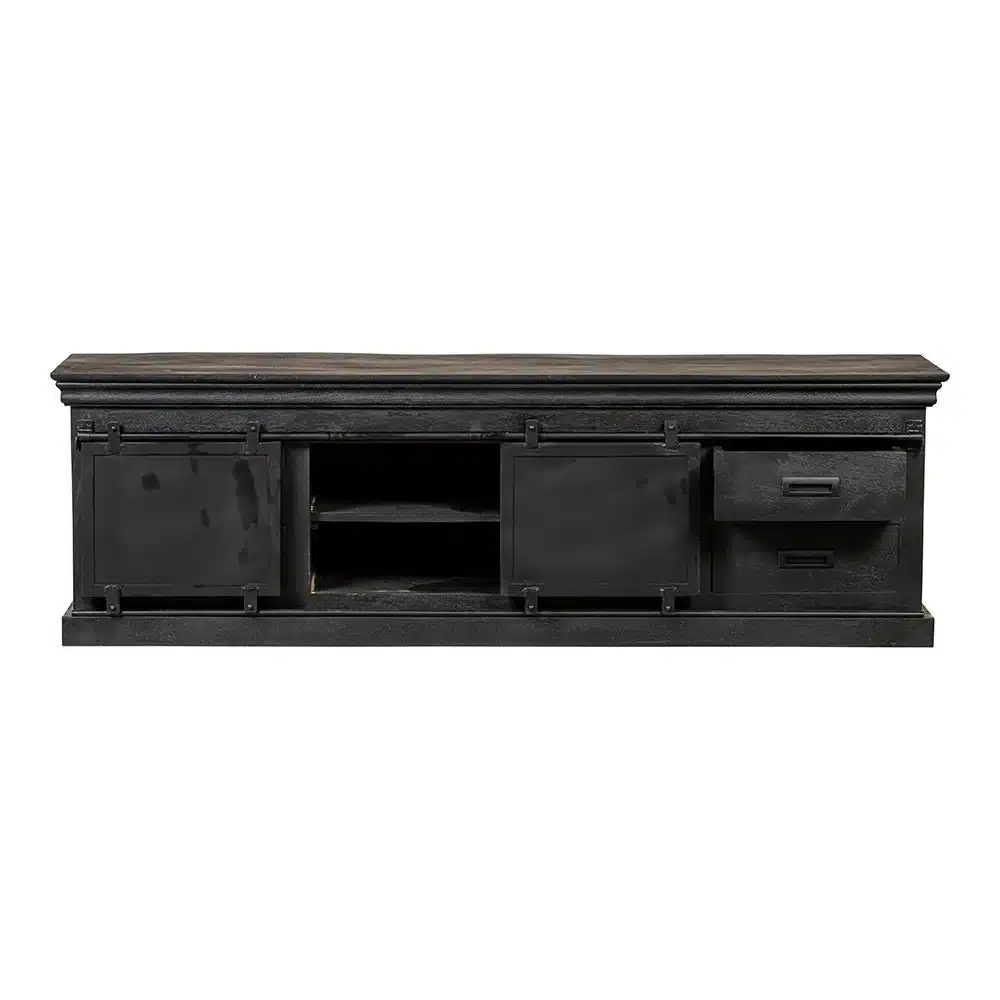 Mangohouten Tv Meubel 220x45x55cm 8211 Nu Op Voorraad Binnen 7 Dagen In Huis