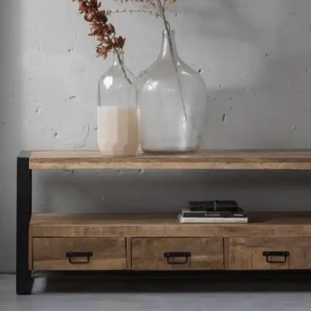 Mangohouten Tv Meubel 180x45x60cm 8211 Bestel Nu Voor Levering In Week 50