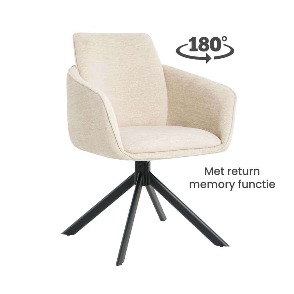 Dining chair-Solo-with-fabric-Angus-Beige-Front-view-oblique-180