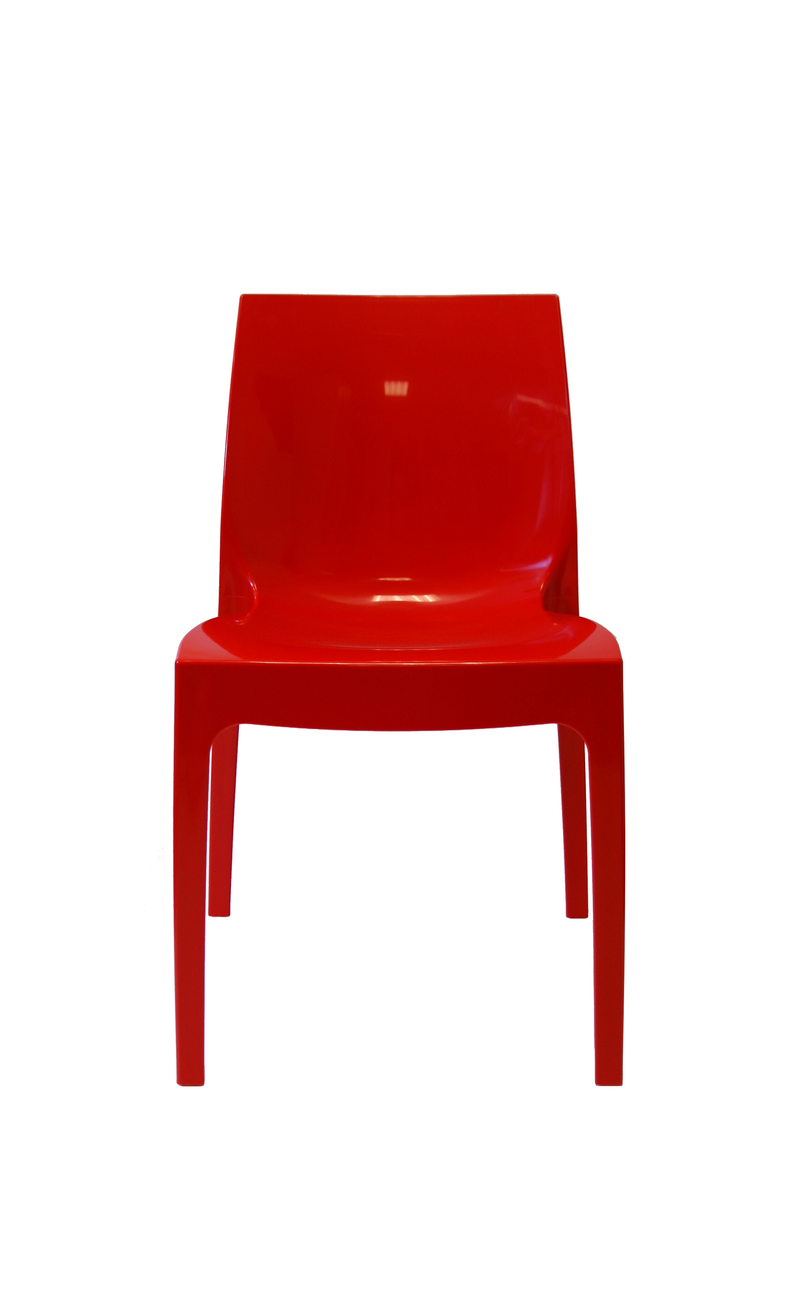 Kunststof stoel glossy rood Kunststof stoel glossy rood