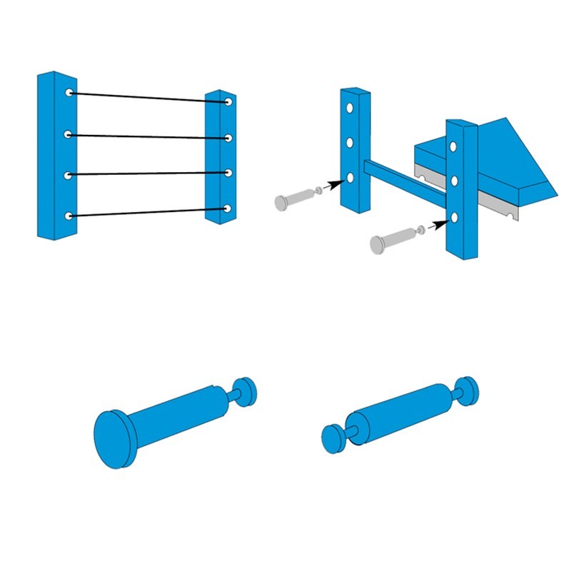 Montage houten rek Montage houten rek
