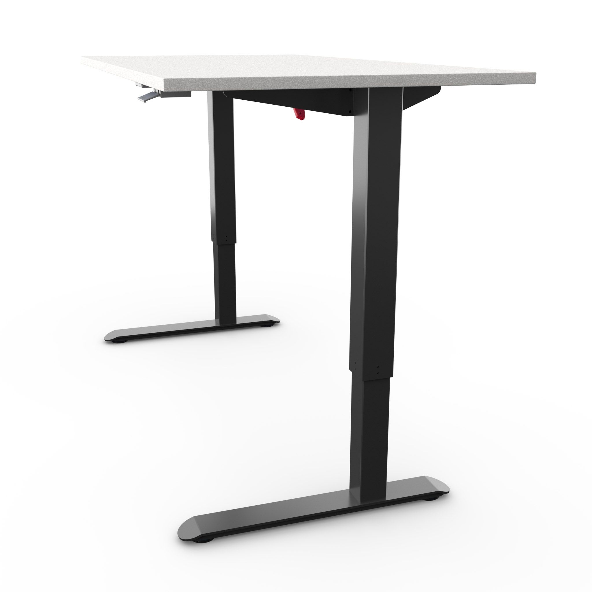 UPdesk Air Zwart Zijaanzicht UPdesk Air Zwart Zijaanzicht