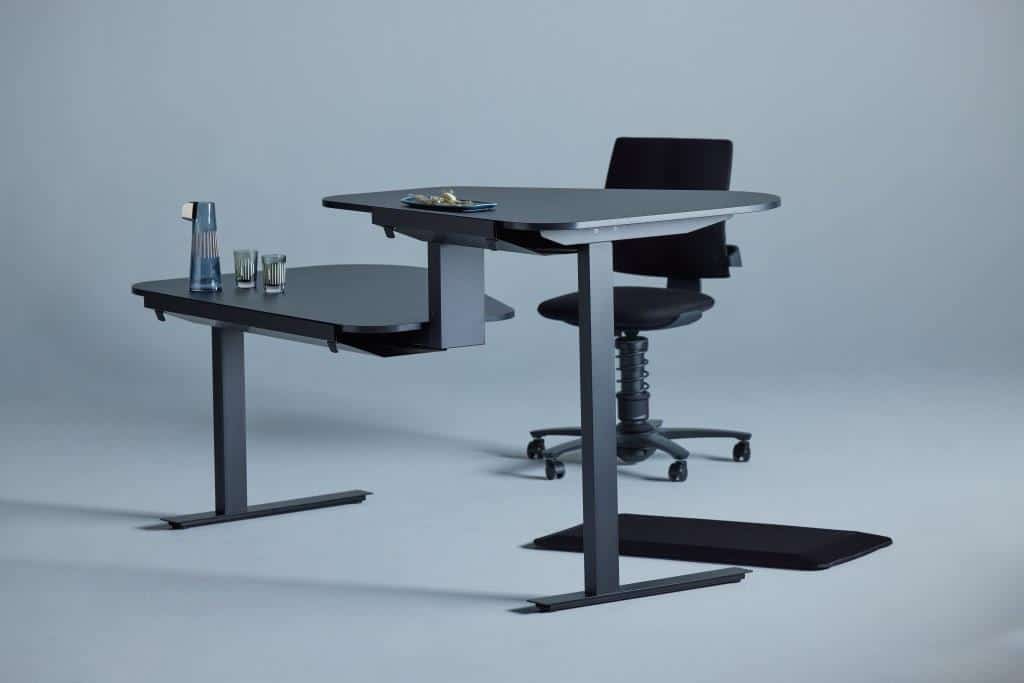 Aeris Active Office Desk Zwart Hoge Tafel Rechts