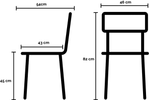 Kantinestoel Kane Basic Mosterd