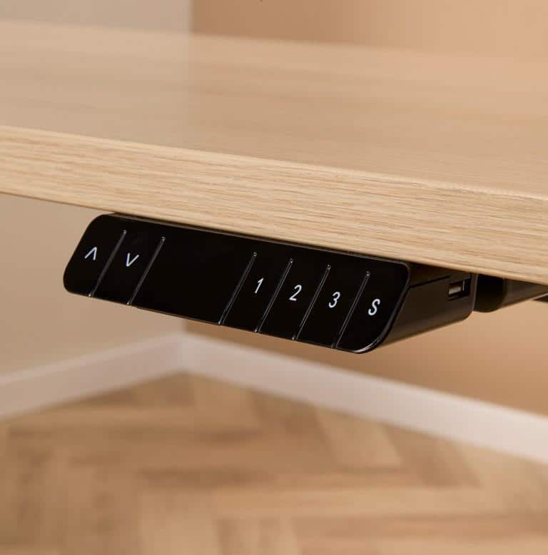 Huislijn Zit Sta Bureau Basic Elektrisch Verstelbaar Met 2 Motoren Memory Display Amp 2 Usb Poorten 160 215 80 Cm 8 Bladkleuren