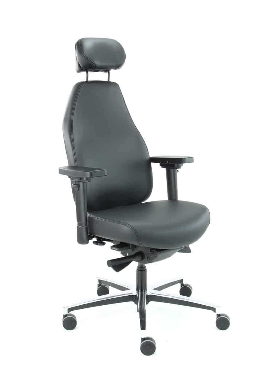 Bureaustoel Therapod X Hr In Stamskin Zwart