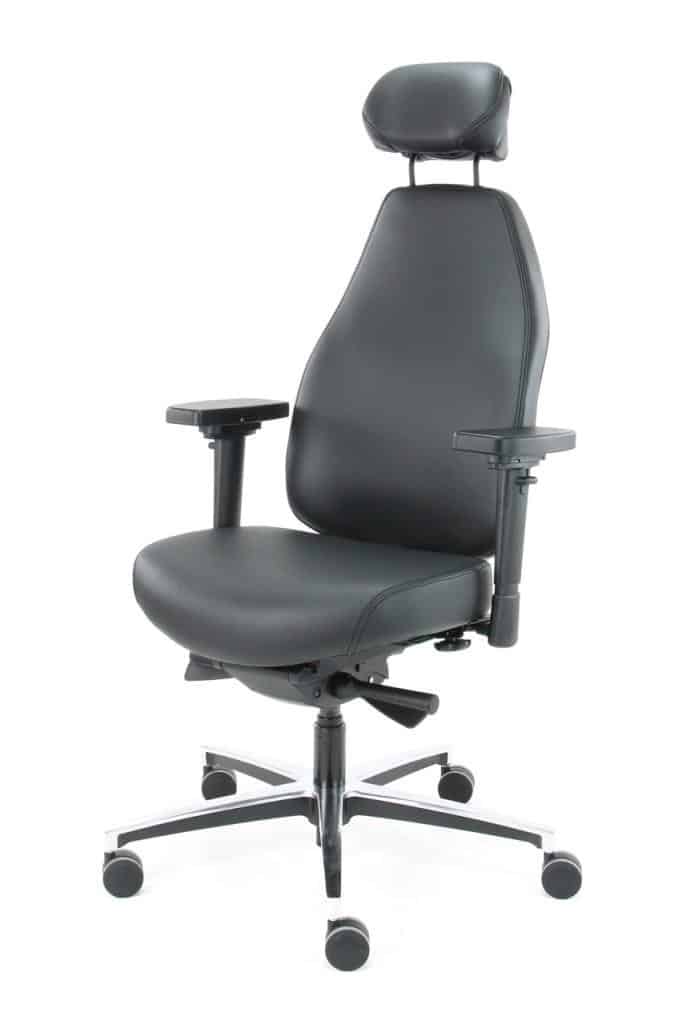 Bureaustoel Therapod X Hr In Stamskin Zwart