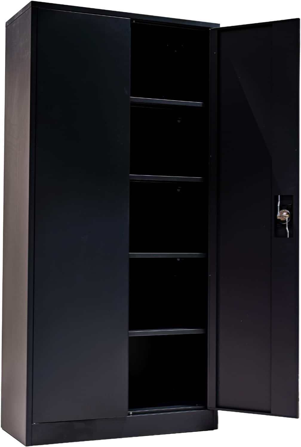 Demontabele Stalen Draaideurkast Afsluitbaar 185x90x40 Cm