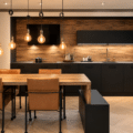 Luxe Showroomkeuken In Zwart En Warm Hout