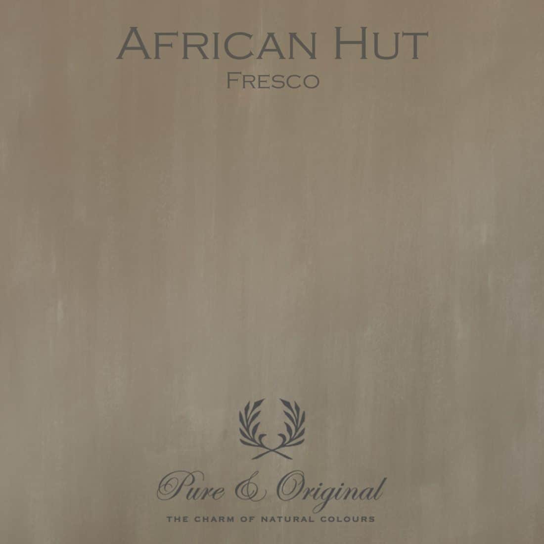 African Hut Fresco Lime Paint Pure Original