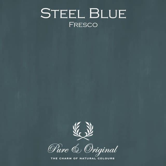 Steel Blue Fresco Lime Paint Pure Original