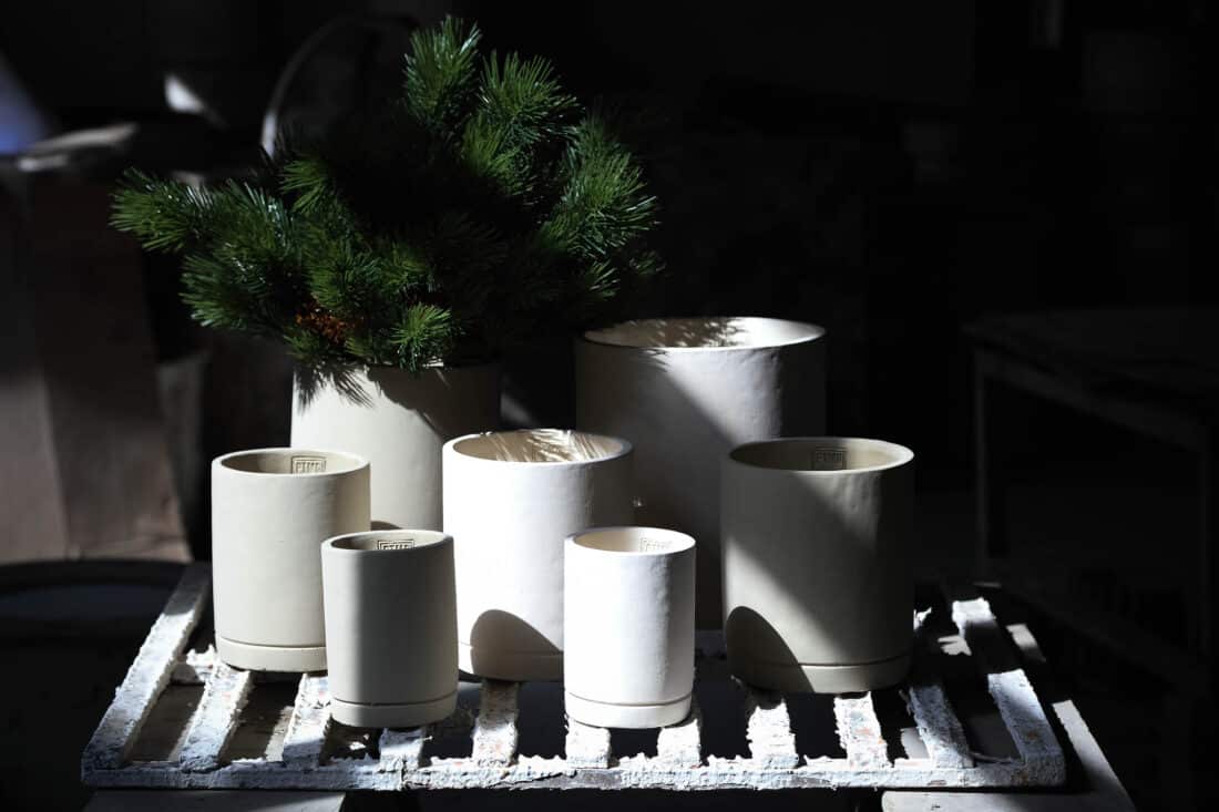 Bloempot Vik Taupe M