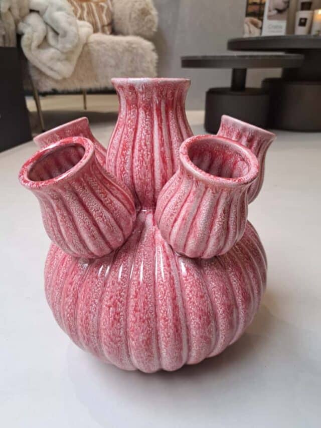 Roze Tulpenvaas M