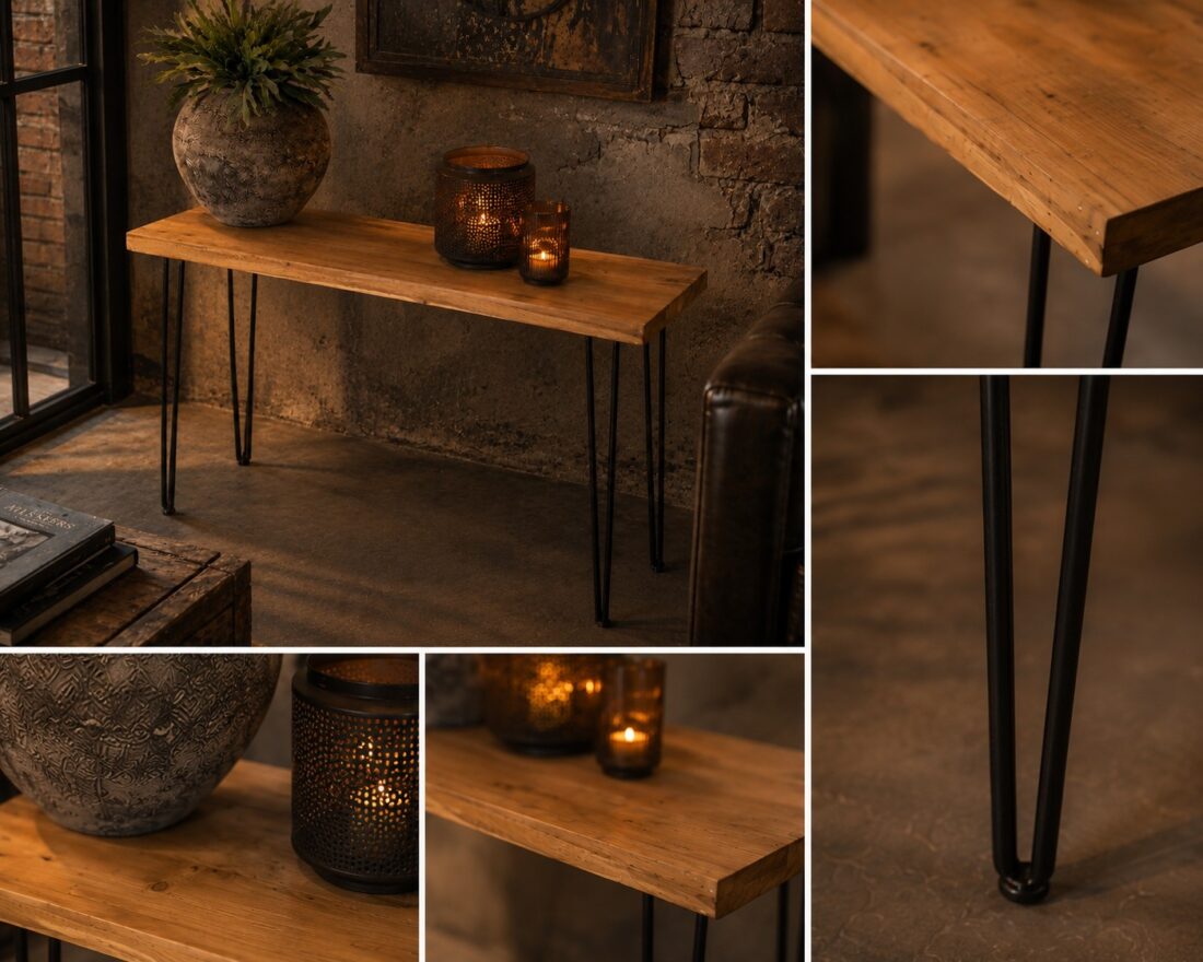 Side Table Suar Hout 118 X 40 X 72cm Art 22 1861