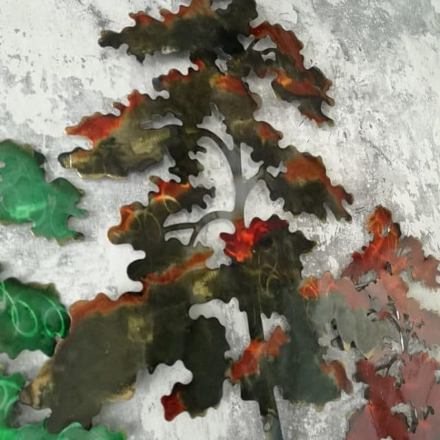 Wand Decoratie Bomen In Herfst Kleuren Art 1413
