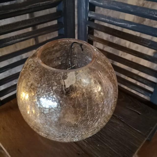 Glazen Windlicht Goud Glas Groot Art 4817