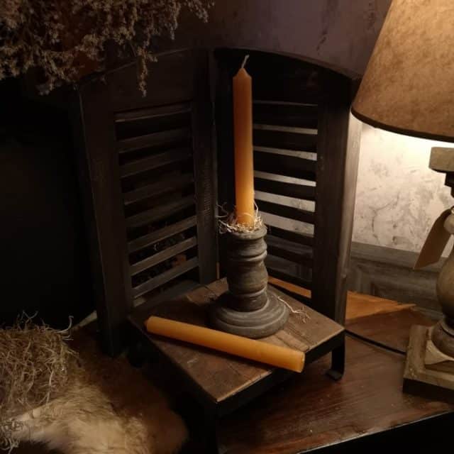 Diner Kaars Brons 20cm