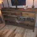 Side Table Hout 3 Lade 3 Laags