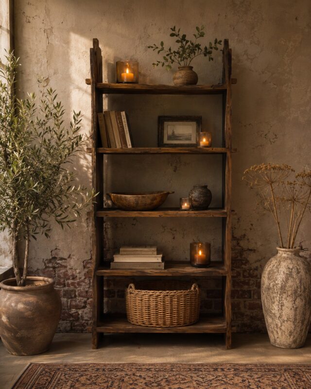 Boekenkast Oud En Doorleefd Hout