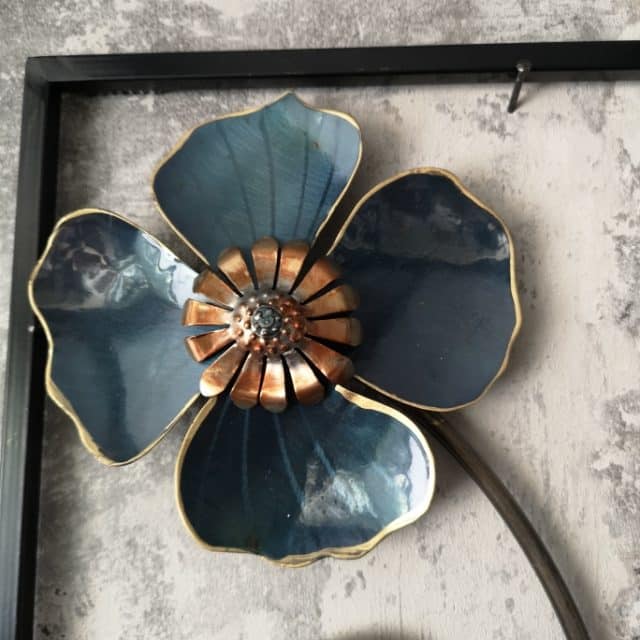 Wanddecoratie Vlinder Op Bloemen Art 32228